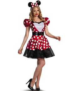 Costum Minnie Mouse roșie Glam pentru femeie