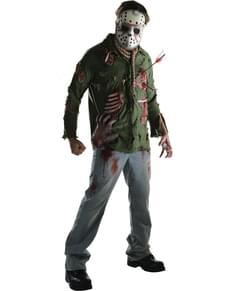 Fato de Jason assassino deluxe Sexta-Feira 13 para homem