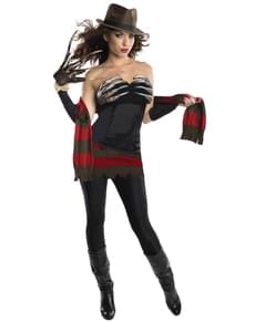 Sexy Freddy Krueger Nightmare on Elm Street Kostyme til Damer