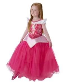 Disfraz de Aurora Bella Durmiente prestige para niña