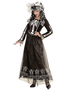 Disfraz de dama esqueleto para mujer talla grande