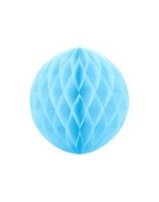 Saće papir sfera u nebo plavo mjerenje 40 cm