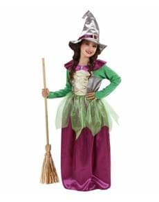 Disfraz de bruja verde para niña