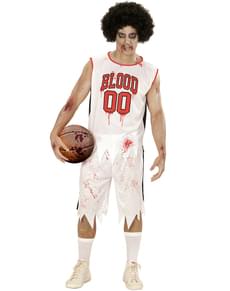 Costum de jucător de basket zombie pentru bărbat mărime mare