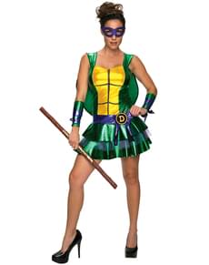 Donatello Kostüm für Damen sexy Ninja Turtles Classic