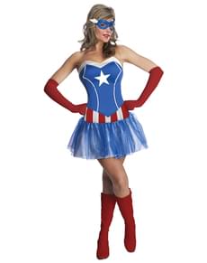 Captain America classic Kostuum voor vrouw