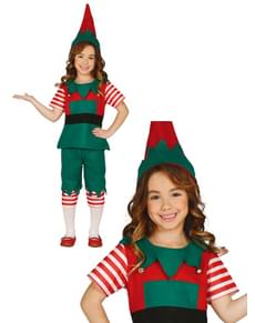 Fato de elfo divertido para menina