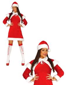 Fato de Mãe Natal deluxe para mulher