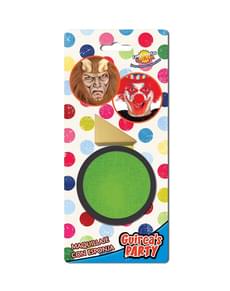 Licht groene make-up met sponsje