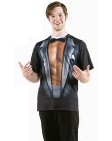 T-shirt stripteaseur musclé homme