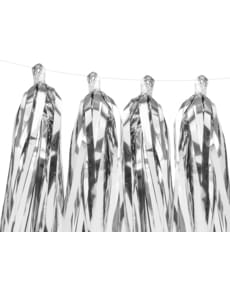 Fransengirlande silber