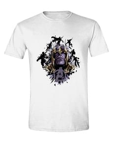 T-shirt branca Thanos para homem - Vingadores Endgame