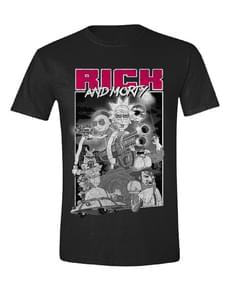 Camiseta Rick y Morty guns para hombre