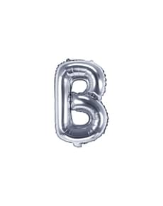 Ballon aluminium lettre B argenté (35cm)
