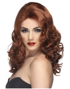 Вълнообразна стилна перука за жена
