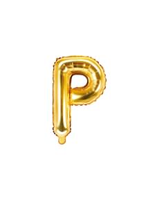 Folienballon Buchstabe P gold