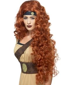 Средневековый воин парик для женщины