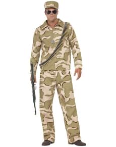Mens Commando Man Costume