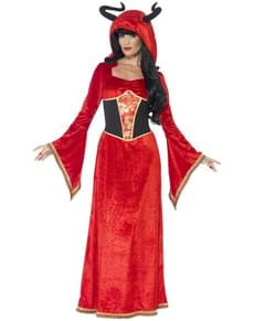 Fato de rainha demoníaca sexy para mulher