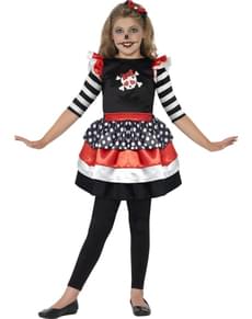 Costume da scheletro divertente bambina