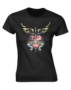 T-shirt de Bon Jovi Coração & Punhal para mulher
