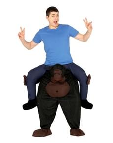 Costume da gorilla ride on per adulto