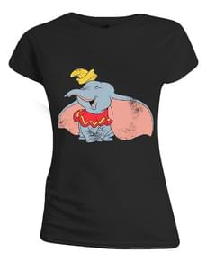 T-shirt de Dumbo preta para mulher - Disney