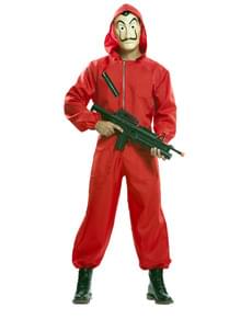 Kostium i maska Dom z Papieru dla dorosłych deluxe (La Casa de Papel)