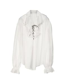 Vīriešu balto pirātu krekls