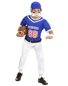 Синий американский футболист костюм для мальчиков