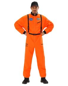 Mens Orange Astronaut Costume