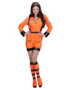 Costum de femeie astronaut portocaliu pentru femeie
