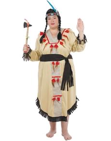 Plus Size Wanita Kostum India Asli