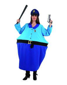 Women's Fat Police Chief Costume