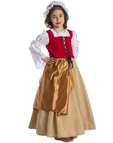 Medieval Peasant Girl Child Costume