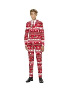 Costum adolescenți Crăciun roșu