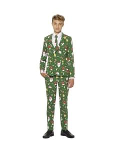 Costum adolescenți Crăciun verde