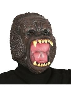Furious gorilla latex mask for adults