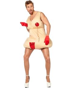 Fato de mulher em roupa interior para homem