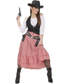 Costum de cowboy de saloon pentru femeie
