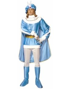 Blue prince costume for a man