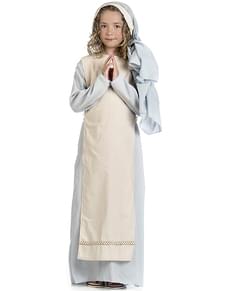 Fato de Virgem Maria bondosa para menina