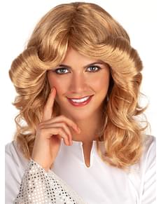 Jaren 70 blonde pruik