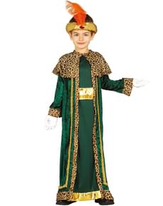 Fato de rei mago Baltazar para menino