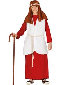 Fato de pastor hebraico vermelho para menino