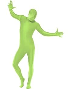 Déguisement seconde peau vert adulte grande taille