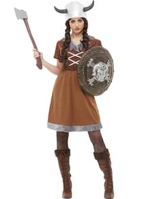 Fato de viking para mulher tamanho grande