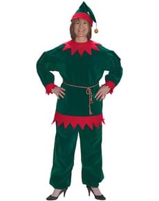 Fato de elfo natalício tradicional para adulto