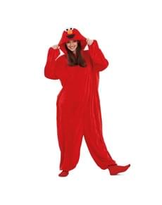 Elmo fra Sesame Street Onesie kostume til voksne