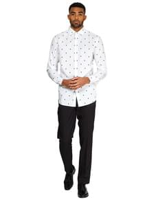 Chemise Noël Blanche sapins de noël - Opposuits